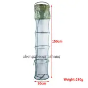Foldable Fishing Bait Trap Crab Net Crawdad Shrimp Cast Dip Fish Cage Tire Mesh