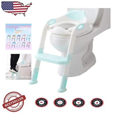 Adjustable Potty Training Seat Ladder for Toddlers - Safe & Sturdy Design