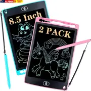 2 Pack LCD Writing Tablet for Girls Boys Toys, 8.5Inch Colorful Drawing Tablet D
