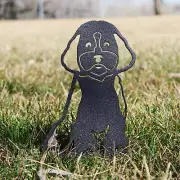 Cockapoo Black Metal Dog Silhouette