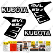 Fits Kubota SVL 65-2 Decal Kit Skid Steer (Custom Silver/Black)
