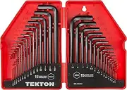 TEKTON Hex Key Wrench Set, Inch/Metric, 30-Piece | 25253