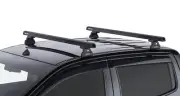 Rhino HD Track mount Black 2 Bar Roof Rack FORD RANGER PX 2011 on