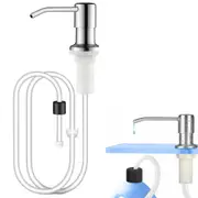 Sink Soap Dispenser Kitchen Stainless Steel Hand Liquid Pump with 1.2m Tube Kit