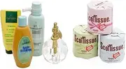 Odoria 1/12 Scale Dolls House Miniature Shampoo Conditioner and Toilet Paper 3 Rolls Dollhouse Accessories