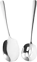 PHENOFICE Extended Serving Spoon Set of 2 Stainless Steel Utensils Versatile for All Kinds of Settings