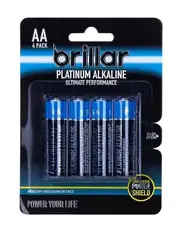 12x 4-Pack LR6 AA Platinum Alkaline Batteries Long Lasting Power Home Office Bulk