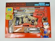 BLACK & DECKER Junior TOOL SET Drill 20 Child Fun Play Workshop NEW IN BOX