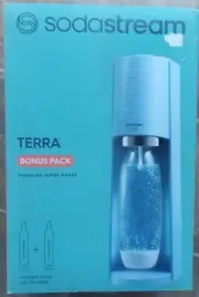 SodaStream Limited-Edition Terra Sparkling Water Maker Bonus Pack w/Extra CQ NEW