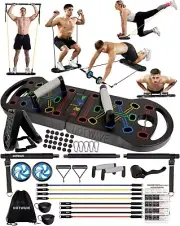 Foldable Push Up Bar with Resistance Bands - All-in-One Fitness Solution