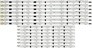 SCPCKZETZN 14pcs LED Backlight Strip Fit for Samsung UE39F5000AK UE39F5500AW UE39F5370 UE39F5300AW UE39F5700 D2GE-390SCA-R3 390SCB