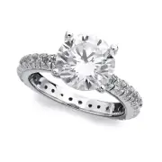 Authentic Crislu Solitaire MicroPave Ring - reg.price $186