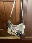 COACH Denim Patchwork Hobo Tote Bag Blue | Model F19195 Collection - NEW W/TAG