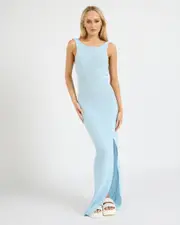 [Ava And Ever] Ava And Ever Women's Blake Knit Maxi Dress in Blue 0 Blue