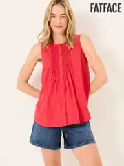 FatFace Lauren Rust Red Longline Top (AK9300) | $111