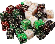 ERINGOGO Educational 48 Counters Boys and Girls Dice Game Counter Dice Set for Boys and Girls Card Games Accessories