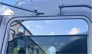 Kenworth T600, T800 & W900 6 Inch Flange Chop Top Windows Set By Floridas Finest Custom Works, Made Of Stainless Steel, Mirror Finish Sold As A Pair, Made In USA.