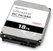 Western Digital WD Ultrastar Enterprise HDD 18TB 3.5' SATA 512MB 7200RPM 512E SE NP3 DC HC550 24x7 Server 2.5mil hrs MTBF 5yrs WUH721818ALE6L4 LD2-0F38459