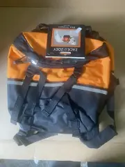 Zack & Zoey Day Tripper Dog Backpack in Large Orange chest 32-52" hike pet carry