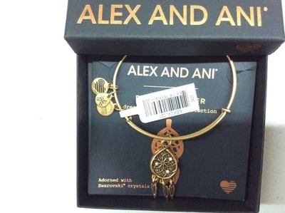 Alex and Ani Dreamcatcher Bangle Bracelet Rafaelian Gold NWTBC