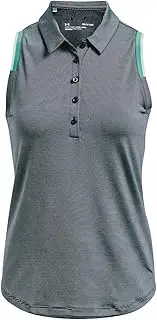 [Under Armour] Women's Zinger Point Sleeveless Golf Polo Shirt