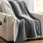Heated Throw Blanket, Electric Throw, Soft, Warm, Reversible Plush - Sherpa, 3 H
