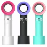 USB Mini Bladeless Cooling Fan Portable Home Cooler Air Conditioner No Leaf Fan