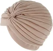 [Generic] Stylish Pleated Turban Hat Hijab Cap Head Wrap Chemo Indian