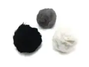 GO CAT RATTLE FUR BALL FURRY CAT NIP TOYS SMALL PET TOYS COUNT OF 3