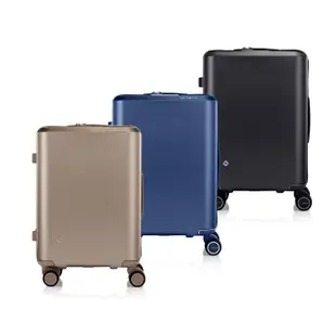 【Samsonite 新秀麗】20吋 Evoa 拉絲光澤防盜拉鍊抗震輪PC登機箱/行李箱(多色可選)