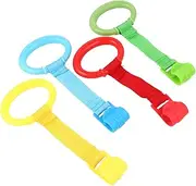 HANABASS 4pcs Rings Stand Up Pull Rings for Learning Durable and Lightweight for Home and Travel Use