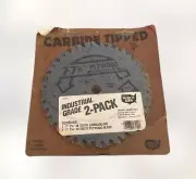 Omark industrial grade 2 pack 7 1/4” combo and plywood blade circular saw NWT