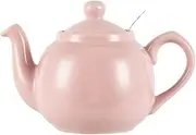London Pottery Farmhouse Teapot with Infuser, Ceramic, Janpaese Sakura Pink, 2 Cup (600 ml)