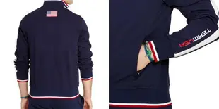 美國百分百【全新真品】Ralph Lauren RL 立領 外套 夾克 POLO 奧運限定款 深藍 XS S號 H261