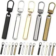 Jindizi 20pcs Zipper Pull Zipper Head Replacement Clothing Zipper Heads Zipper Repair Kit for Jackets Multifunctional Zipper Heads Durable Zipper Heads Jacket Zipper Replacement Slider