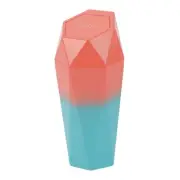 Car Trash Can Portable Car Cup Holder Plastic Trash Bin Pink Blue 1 Pcs