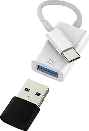 USB C to USB Adapter for iPhone 16 15 Pro Max OTG 3.0 Data Cable Dongle MacBook Thunderbolt for Apple for iPad Compatible with Samsung S25 S24 S23 Card Reader Connector Type C Ports Converter