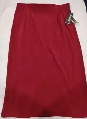Briggs Pencil Skirt 18 Raspberry. Zip Back Split Minimalist Maxi