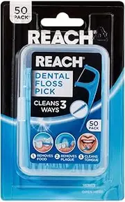 Reach Dental Floss Pick, Pack of 50