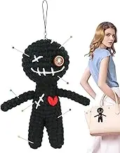 Voodoo Doll with Pins - Emotional Support Plush Crochet Doll | Multipurpose Emotional Support Plush Crochet Doll with Needles | Soft Stuffed Ornament with Needles