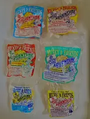 1993 Disney McDonald's Mickey and Friends Epcot Adventure Happy Meal Lot of 6