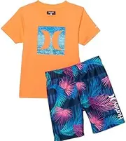 [Hurley] Baby Boys' Swim Suit 2-Piece Set (7, Valerian Blue)