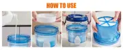 Greek Yogurt Strainer Fine Mesh Yogurt Filter with Lid Reusable Plastic Hufju
