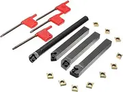 4pcs SCLCR/L SCMCN 12mm Lathe Boring Bar Turning Tool Holder With 10pcs CCMT09T304 Carbide Inserts