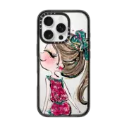iPhone 16 Pro Impact Case Two Parts Love Case - She | Valentine Collection