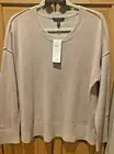NWT Eileen Fisher Sugar Plum Pale Pink Lofty Cashmere Crewneck Sweater Top$428 L