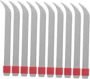 Angoily 10Pcs Stainless Steel Needle Puller and Reverse Tweezers for DIY Craft Projects Durable Sewing and Transplanting Tool for Shoe Repair and Needlework