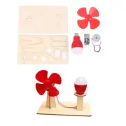 DIY Wind Generator Model Kids Science TOY Technologia Gadget Wooden Learning CR