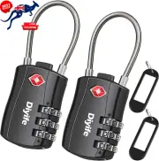 TSA Luggage Locks 3-Digit Combination Padlock 2-Pack