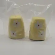 Pfaltzgraff Mini Yellow Salt & Pepper Shakers Daisy Flowers 2" Dazee Sun Floral